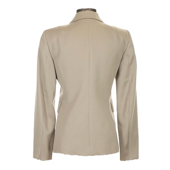 J Crew 3 Button Blazer Women Size XS Beige Classic Wool Blend Neutral Workwear - Picture 2 of 6